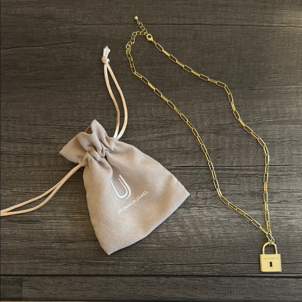 Uncommon James Gold Padlock Necklace